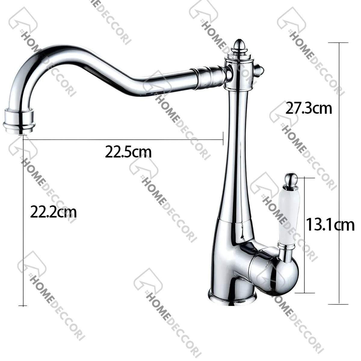 Torneira Gourmet Cozinha Inox Monocomando Vintage Provence - Homedeccori