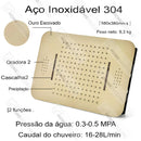 Ducha de Teto Embutir Spa Inox 58x38 LED Bluetooth Prime