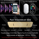 Ducha de Teto Embutir Spa Inox 58x38 LED Bluetooth Prime