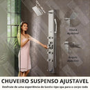 Ducha Vertical Com Hidro Spa Inox Jaguar | Importado dos EUA