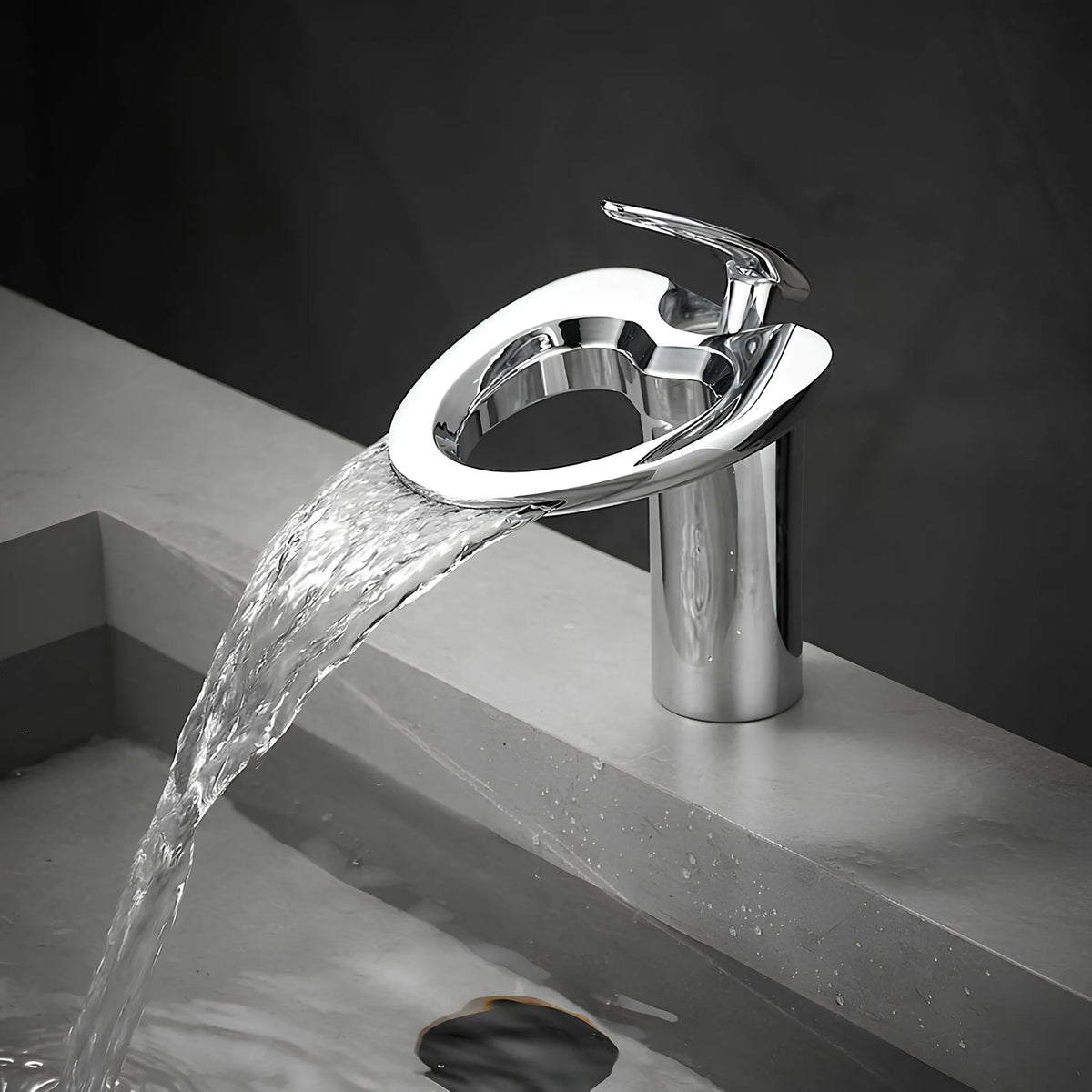 Torneira Para Banheiro Monocomando Inox Cascata Talonis