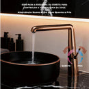 Torneira Para Banheiro Monocomando Lavatório Inox Lumière