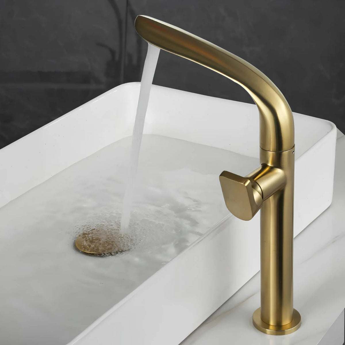 Torneira Para Banheiro Inox Monocomando Cascata Arcvel - Homedeccori