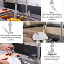 Torneira Gourmet Cozinha Inox Extensível Lavador Copos Rinsio