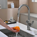 Torneira Gourmet Cozinha Inox Monocomando Dispenser Quartz