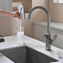 Torneira Gourmet Cozinha Inox Monocomando Dispenser Quartz
