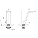 Torneira Banheiro Automática Sensor Inox Aqua Touch