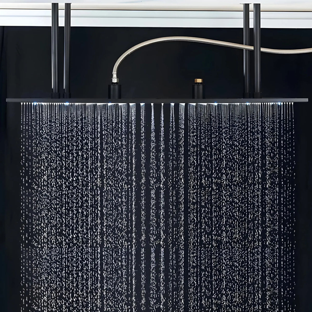 Chuveiro De Teto Spa Embutir Duplo Sobrepor 80x40 Led Fontana