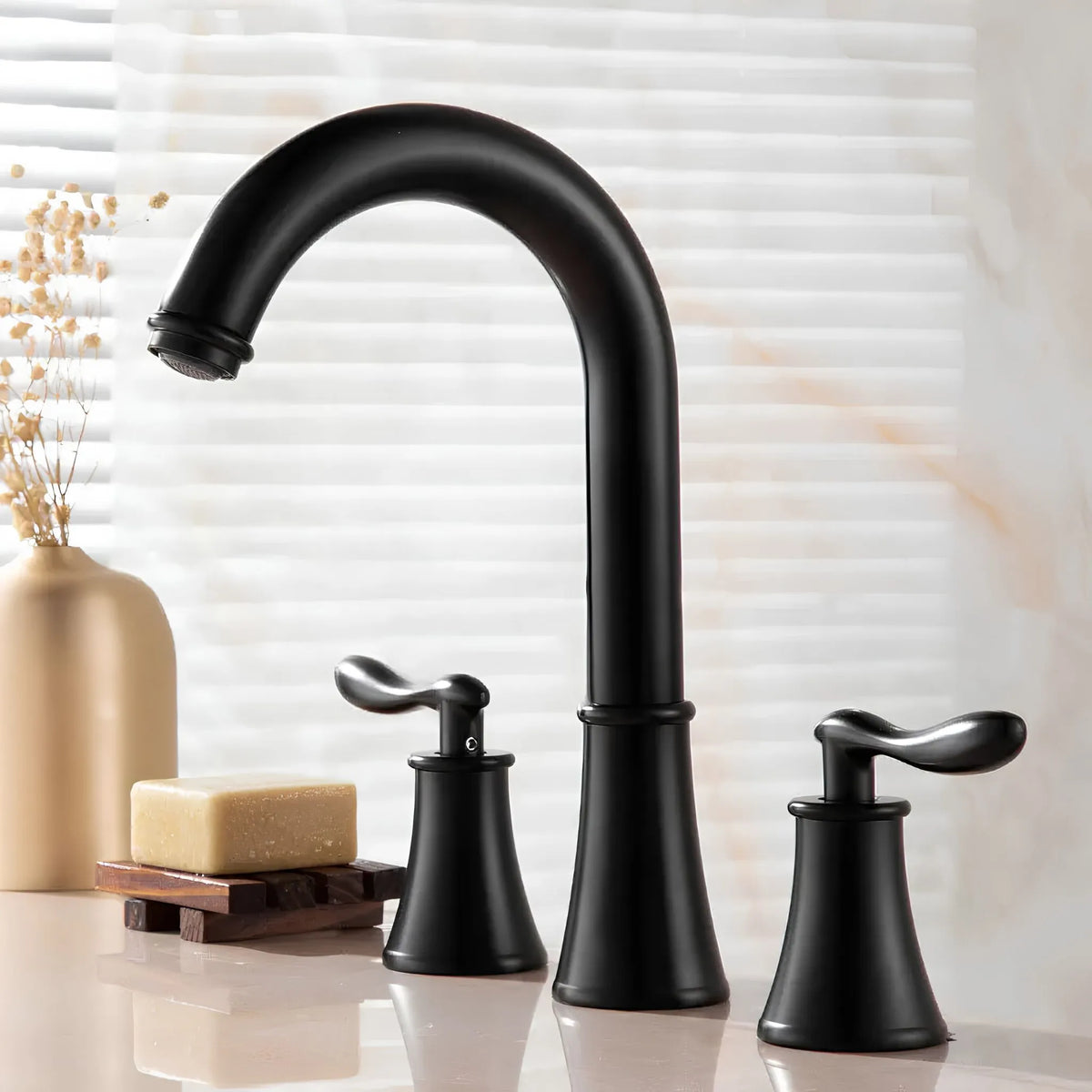 Torneira Para Banheiro Duplocomando Inox Bica Alta Arco - Homedeccori