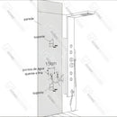 Ducha Vertical Com Hidro Spa Inox Jaguar | Importado dos EUA