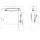 Torneira Para Banheiro Monocomando Lavatório Inox Lumière