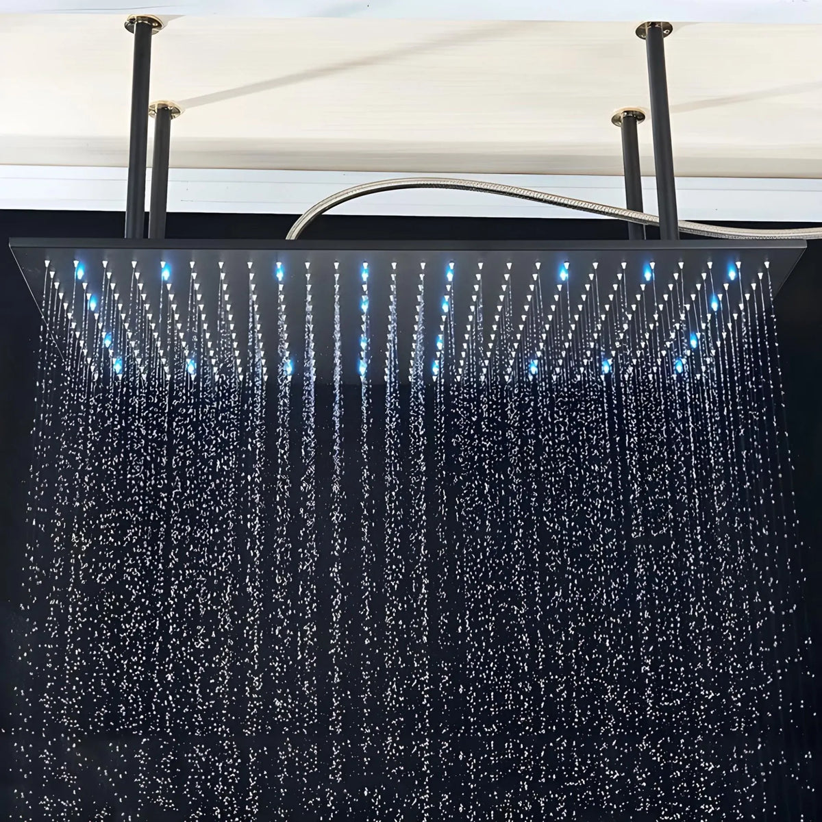 Chuveiro De Teto Spa Embutir Duplo Sobrepor 80x40 Led Fontana