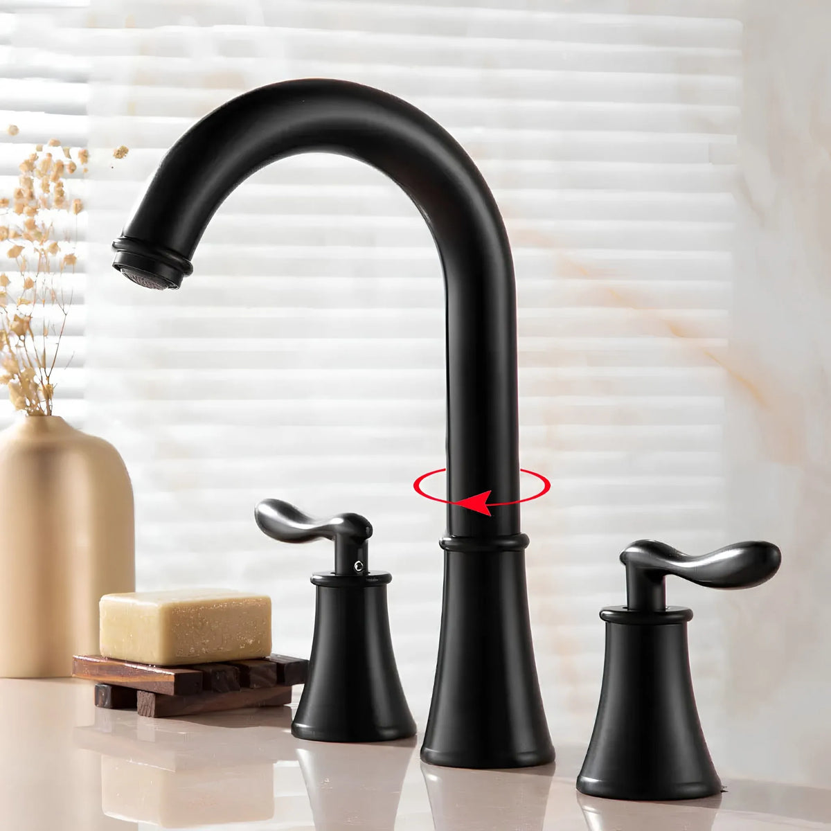 Torneira Para Banheiro Duplocomando Inox Bica Alta Arco - Homedeccori