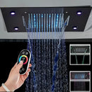 Chuveiro De Teto Embutir Cascata Inox LED Spa AquaLuminos