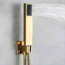 Chuveiro De Teto Inox Quadrado Dourado Ultraslim