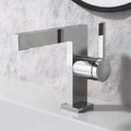 Torneira Para Banheiro Moderna Inox Monocomando Squaro