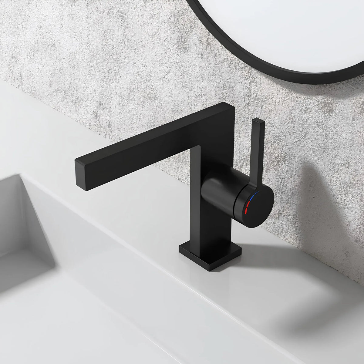 Torneira Para Banheiro Moderna Inox Monocomando Squaro - Homedeccori