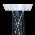 Chuveiro De Teto Embutir Cascata Inox LED Spa AquaLuminos
