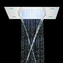 Chuveiro De Teto Embutir Cascata Inox LED Spa AquaLuminos