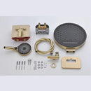 Ducha De Parede Spa Inox Jato Monocomando Completo Ovale