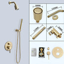 Ducha De Parede Inox Completa À Gás Monocomando Calla