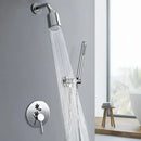 Ducha De Parede Inox Completa À Gás Monocomando Calla