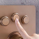 Ducha De Parede Spa Inox Jato Monocomando Completo Ovale