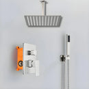 Chuveiro De Teto Inox Escovado Completo Ultraslim