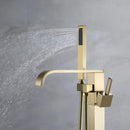 Misturador De Piso Banheira Inox Monocomando Dourado Toscana