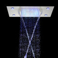 Chuveiro De Teto Embutir Cascata Inox LED Spa AquaLuminos