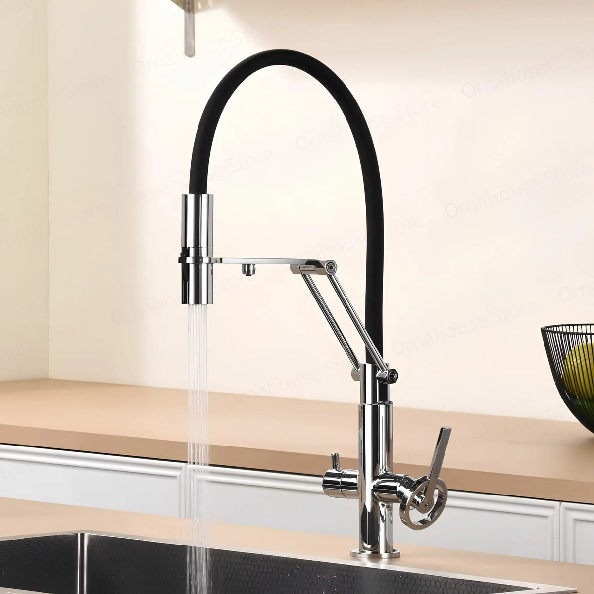 Torneira Gourmet Cozinha Inox Industrial Articulada Luxo Volvere