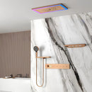 Ducha de Teto Spa Embutir Inox Som Cascata Lumina