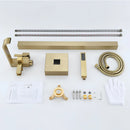 Misturador De Piso Banheira Inox Monocomando Dourado Toscana