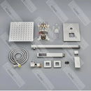 Chuveiro De Teto Inox Escovado Completo Ultraslim