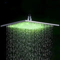 Chuveiro De Teto Inox Quadrado 40cm Led Slim AquaLuxe