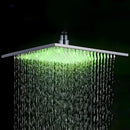 Chuveiro De Teto Inox Quadrado 40cm Led Slim AquaLuxe
