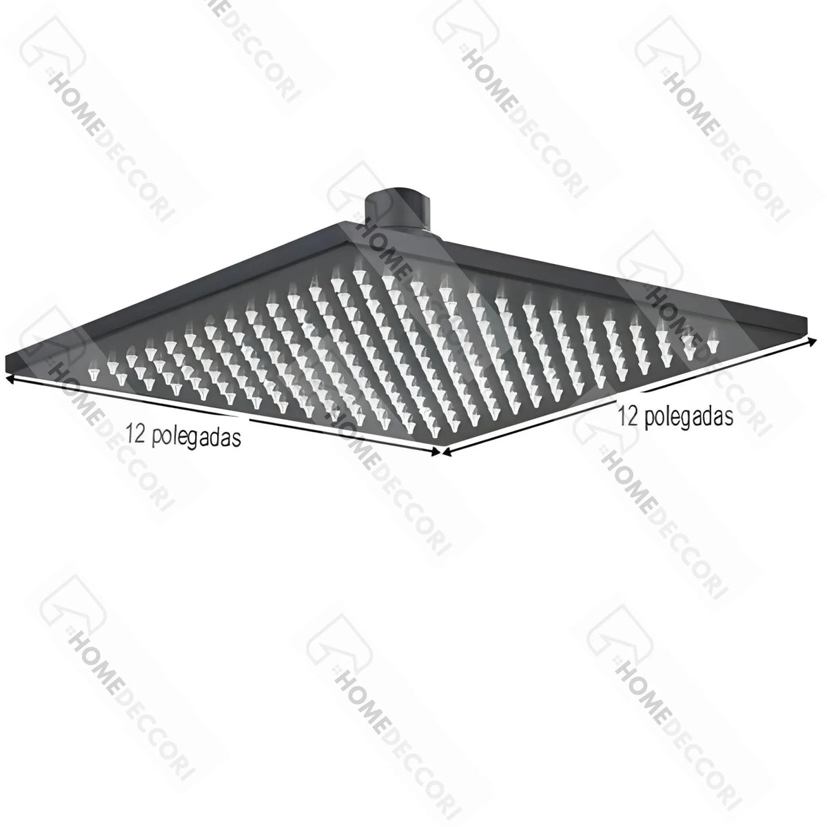 Chuveiro De Teto Inox Quadrado 40cm Led Slim AquaLuxe