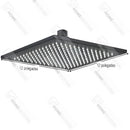 Chuveiro De Teto Inox Quadrado 40cm Led Slim AquaLuxe