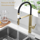 Torneira Gourmet Cozinha Inox Monocomando Filtro Fluvia