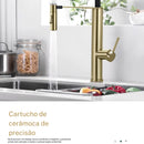 Torneira Gourmet Cozinha Inox Monocomando Filtro Fluvia