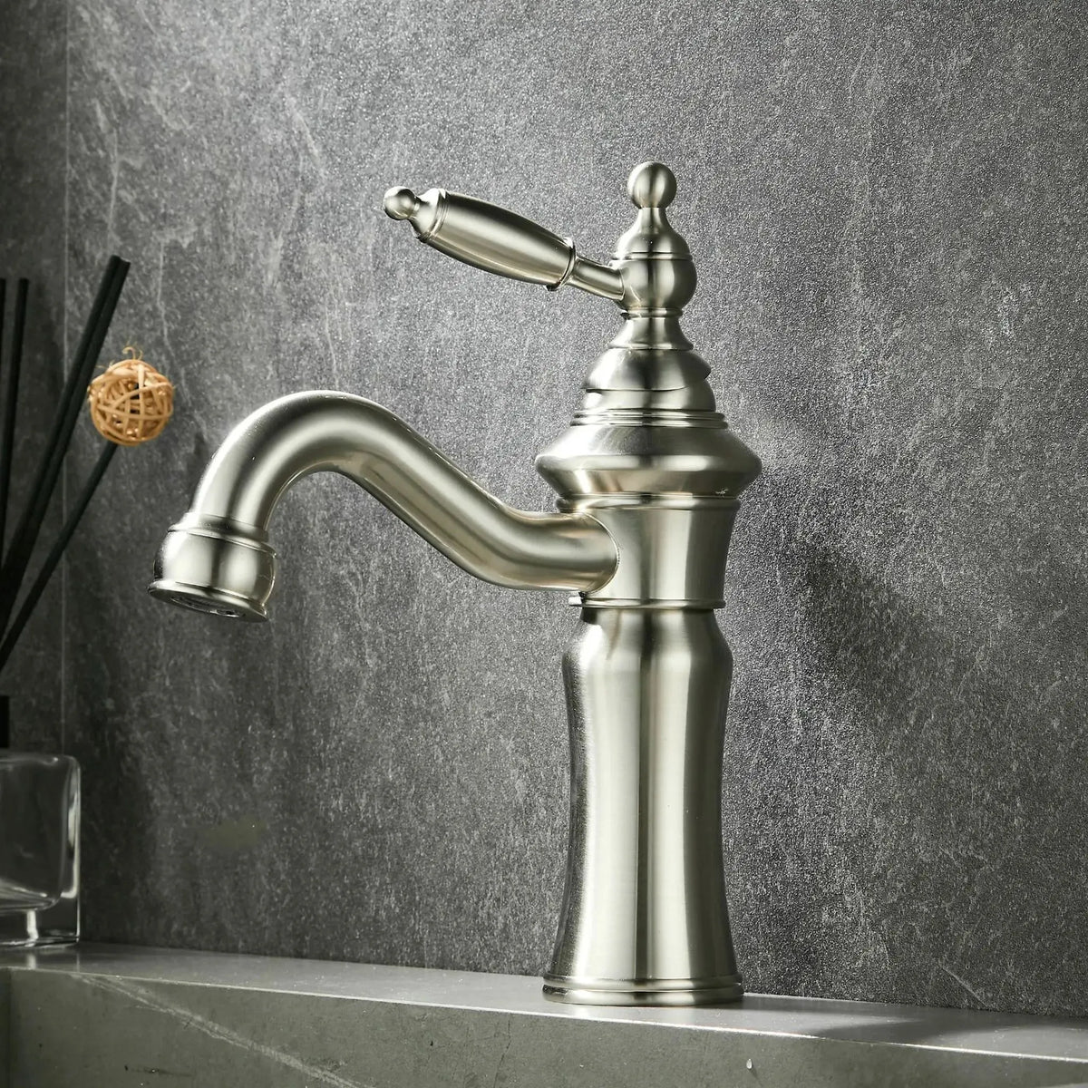 Torneira Para Banheiro Inox Vintage Monocomando Floret - Homedeccori