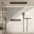 Ducha de Teto Spa Inox Embutir 60x33 LED Cascata Valorel