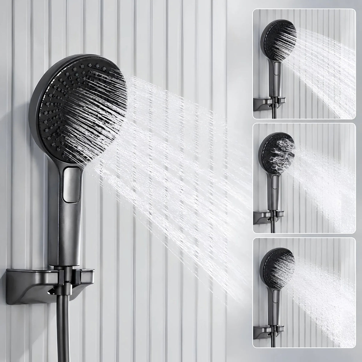 Ducha De Parede Spa Inox Completa À Gás Monocomando Rotondo - Homedeccori