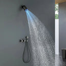 Ducha De Parede Spa Inox Led Monocomando Completa Lumen