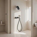 Ducha De Parede Spa Inox Led Monocomando Completa Lumen
