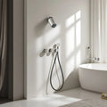 Ducha De Parede Spa Inox Led Monocomando Completa Lumen