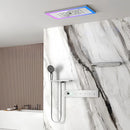 Ducha de Teto Spa Embutir Inox Som Cascata Lumina