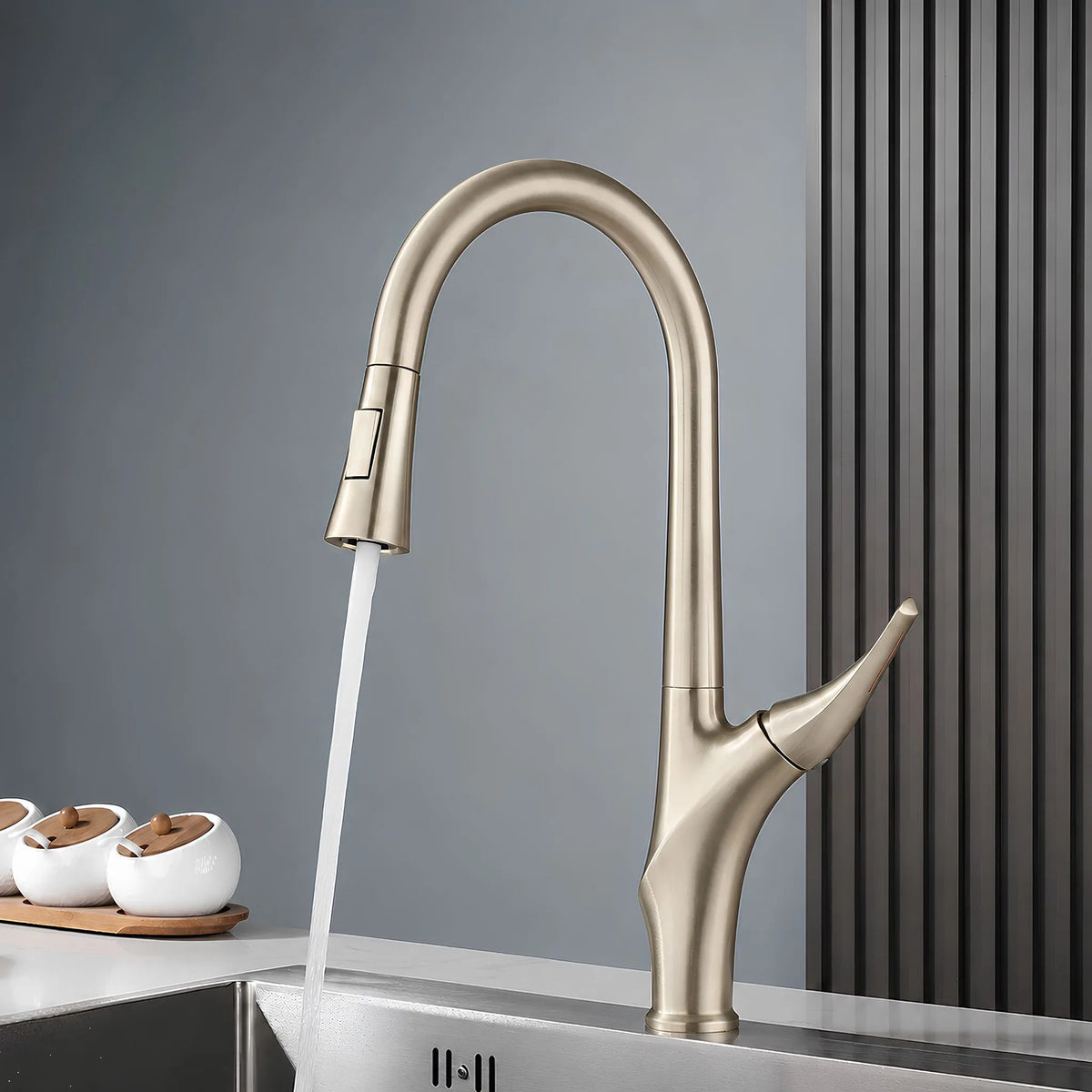 Torneira Gourmet Cozinha Inox Monocomando Extensível Ravello