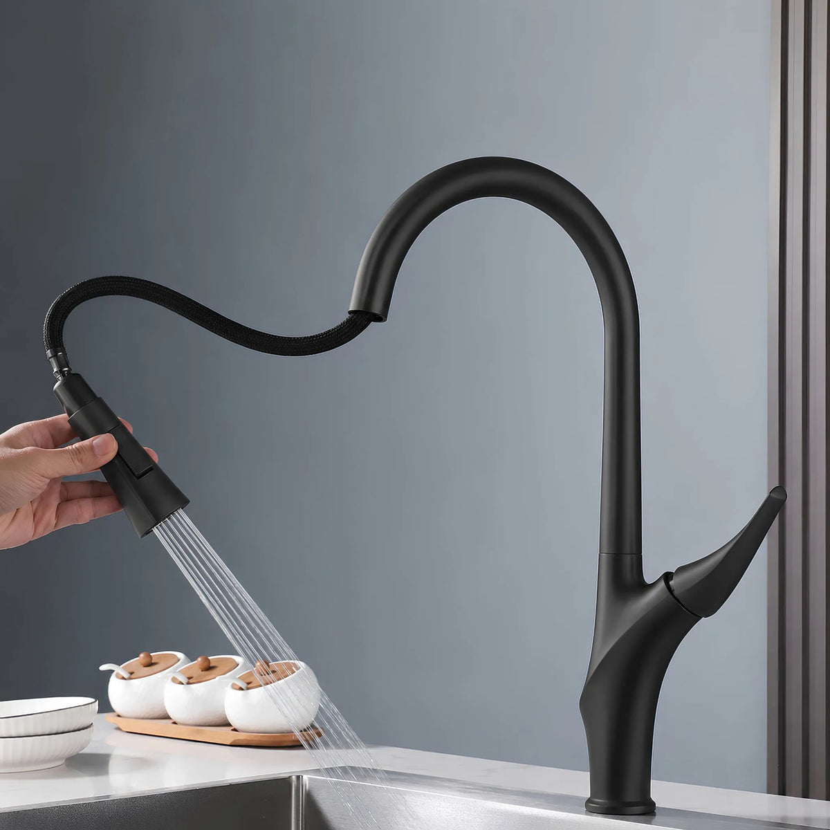 Torneira Gourmet Cozinha Inox Monocomando Extensível Ravello