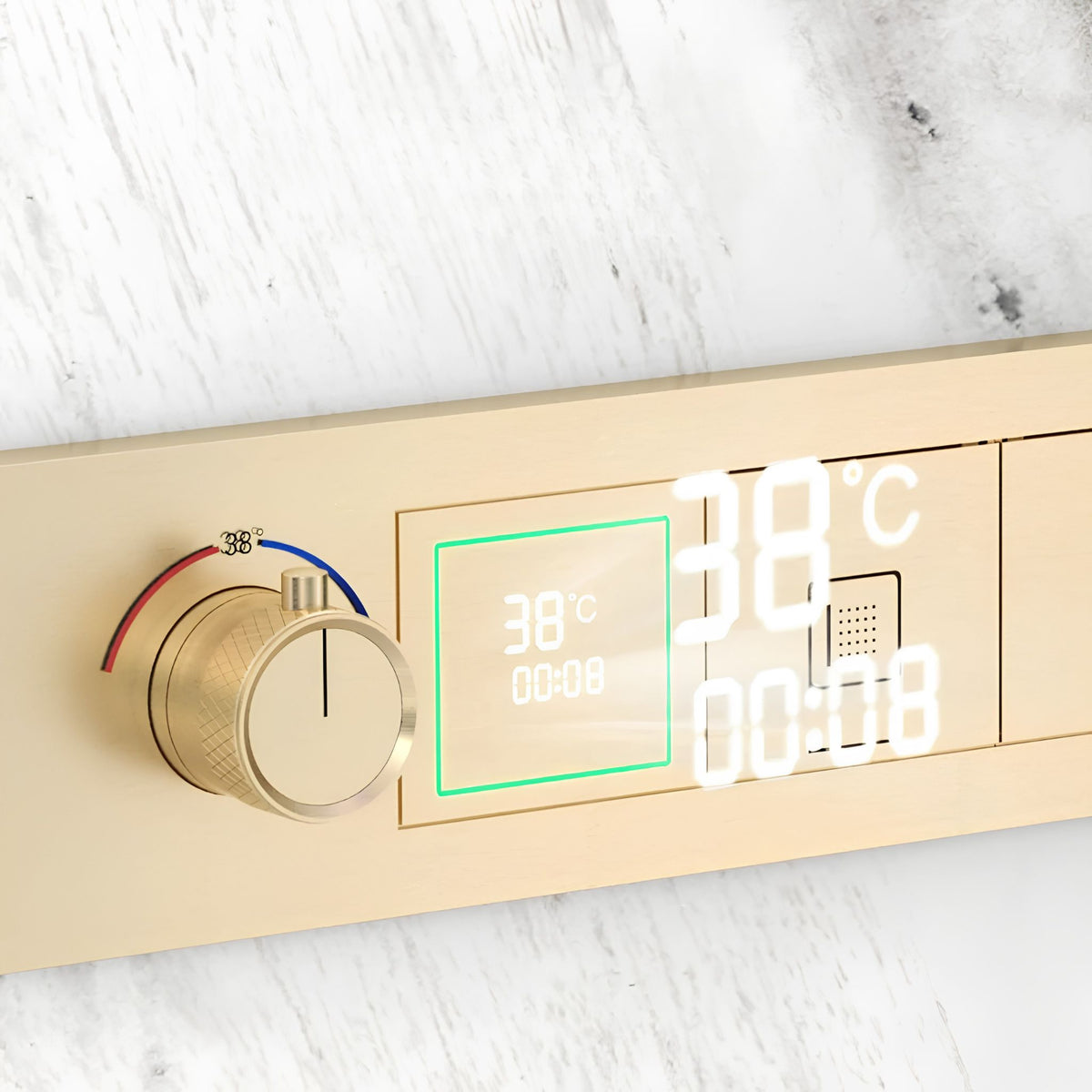 Ducha de Teto Spa Embutir Inox Som Cascata Lumina